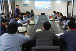 華謀咨詢為某（危廢物處理行業）公司進行看板導入培訓