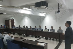 華謀咨詢為某（家具制造行業）公司進行現場看板驗收及班組培訓